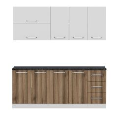 Minar 200 Cm Mutfak Dolabı Beyaz Dore 200-D1