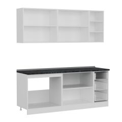 Minar 200 Cm Mutfak Dolabı Beyaz Dore 200-D1