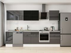 Alvinka 300X210 Cm High Gloss Mutfak Dolabı M-E80S40S60-3