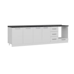 Minar 295 Cm Mutfak Dolabı Beyaz 295-B3-Alt Modül