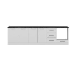 Minar 295 Cm Mutfak Dolabı Beyaz 295-B3-Alt Modül