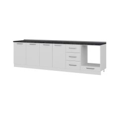 Minar 295 Cm Mutfak Dolabı Beyaz 295-B3-Alt Modül