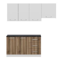 Minar 200 Cm Mutfak Dolabı Beyaz Dore 200-D4