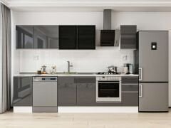 Alvinka 285X210 Cm High Gloss Mutfak Dolabı M-E80S45S40-3