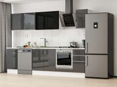 Alvinka 285X210 Cm High Gloss Mutfak Dolabı M-E80S45S40-3