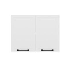 Alvinka Mutfak Modül Mbr_A Üst 2Dk1R 80-H60Cm Dolap Beyaz Beyaz Mdf