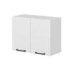 Alvinka Mutfak Modül Mbr_A Üst 2Dk1R 80-H60Cm Dolap Beyaz Beyaz Mdf