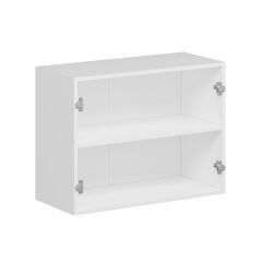 Alvinka Mutfak Modül Mbr_A Üst 2Dk1R 80-H60Cm Dolap Beyaz Beyaz Mdf