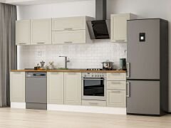 Alvinka 300X210 Cm Klasik Mebran Mutfak Dolabı Beyaz Beyaz M-E90S45S45-2
