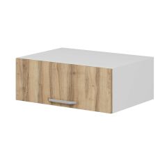 Alvinka Mutfak Modül Duz Üst 1Yk 80-H30Cm Yuk Dolap Beyaz Dore Mdf