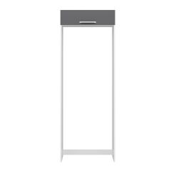 Alvinka Mutfak Modül 90-H222Cm Buz Dolabı Antrasit - Mdf