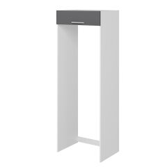 Alvinka Mutfak Modül 90-H222Cm Buz Dolabı Antrasit - Mdf