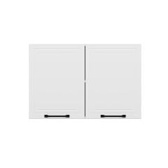 Alvinka Mutfak Modül Mbr_A Üst 2Dk1R 90-H60Cm Dolap Beyaz Beyaz Mdf