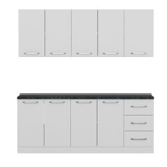 Minar 205 Cm Mutfak Dolabı Beyaz 205-B1