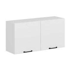 Alvinka Mutfak Modül Mbr_A Üst 2Dk1R 120-H60Cm Dolap Beyaz Beyaz Mdf