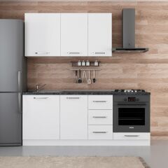 Minar 205 Cm Mutfak Dolabı Beyaz 205-B3