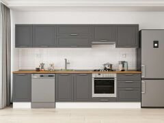 Alvinka 315X210 Cm Klasik Mebran Mutfak Dolabı M-E90S45S60-1