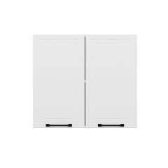 Alvinka Mutfak Modül Mbr_A Üst 2Dk1R 80-H72Cm Dolap Beyaz Beyaz Mdf