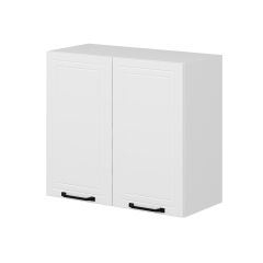 Alvinka Mutfak Modül Mbr_A Üst 2Dk1R 80-H72Cm Dolap Beyaz Beyaz Mdf