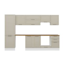 Alvinka 310X210 Cm Klasik Mebran Mutfak Dolabı Mb-E80B60S50-1 Mebran | Kumtaşı - Suntalam