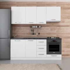 Minar 205 Cm Mutfak Dolabı Beyaz 205-B5