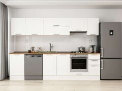 Alvinka 300X210 Cm Klasik Mebran Mutfak Dolabı Beyaz Beyaz M-E90S50S40-1