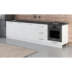 Minar 300 Cm Mutfak Dolabı Beyaz 300-B10-Alt Modül