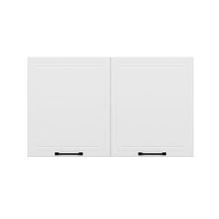 Alvinka Mutfak Modül Mbr_A Üst 2Dk1R 120-H72Cm Dolap Beyaz Beyaz Mdf