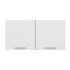 Alvinka Mutfak Modül Duz Üst 2Dk1R 120-H60Cm Dolap Beyaz Beyaz Mdf