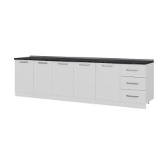 Minar 300 Cm Mutfak Dolabı Beyaz 300-B2-Alt Modül