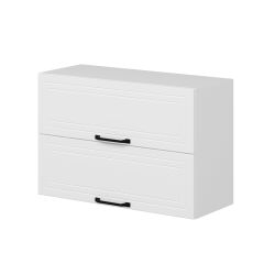 Alvinka Mutfak Modül Mbr_A Üst 2Yk1R 90-H60Cm Dolap Beyaz Beyaz Mdf