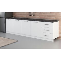 Minar 300 Cm Mutfak Dolabı Beyaz 300-B3-Alt Modül