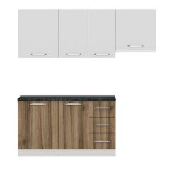 Minar 205 Cm Mutfak Dolabı Beyaz Dore 205-D4