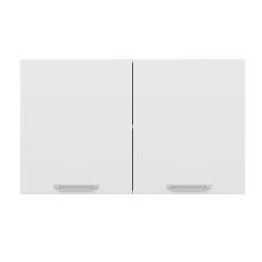 Alvinka Mutfak Modül Duz Üst 2Dk1R 120-H72Cm Dolap Beyaz Beyaz Mdf