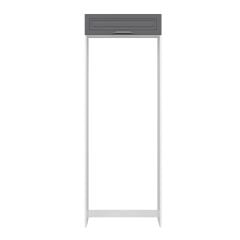 Alvinka Mutfak Modül Mbr_C 90-H222Cm Buz Dolabı Antrasit - Mdf