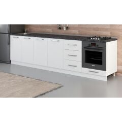 Minar 300 Cm Mutfak Dolabı Beyaz 300-B4-Alt Modül