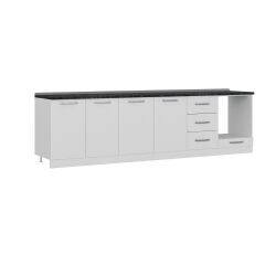 Minar 300 Cm Mutfak Dolabı Beyaz 300-B4-Alt Modül