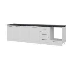 Minar 300 Cm Mutfak Dolabı Beyaz 300-B4-Alt Modül