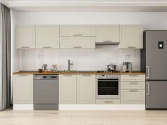 Alvinka 320X210 Cm Klasik Mebran Mutfak Dolabı Beyaz Beyaz M-E90S50S60-1