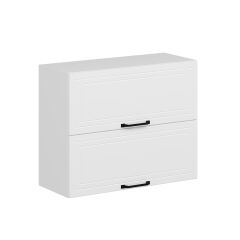 Alvinka Mutfak Modül Mbr_A Üst 2Yk1R 90-H72Cm Dolap Beyaz Beyaz Mdf