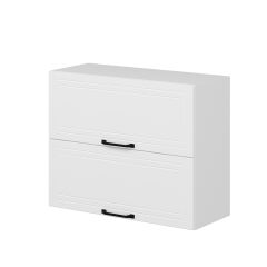 Alvinka Mutfak Modül Mbr_A Üst 2Yk1R 90-H72Cm Dolap Beyaz Beyaz Mdf