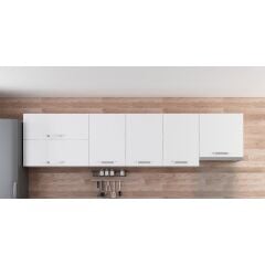 Minar 300 Cm Mutfak Dolabı Beyaz 300-B8-Üst Modül