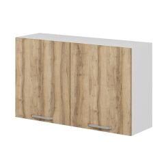 Alvinka Mutfak Modül Duz Üst 2Dk1R 120-H72Cm Dolap Beyaz Dore Mdf