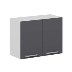 Alvinka Mutfak Modül Duz Üst 2Dk1R 80-H60Cm Dolap Beyaz Antrasit Mdf