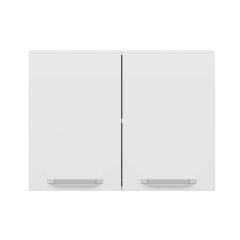 Alvinka Mutfak Modül Duz Üst 2Dk1R 80-H60Cm Dolap Beyaz Beyaz Mdf