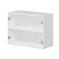 Alvinka Mutfak Modül Duz Üst 2Dk1R 80-H60Cm Dolap Beyaz Beyaz Mdf