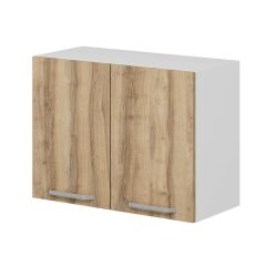 Alvinka Mutfak Modül Duz Üst 2Dk1R 80-H60Cm Dolap Beyaz Dore Mdf