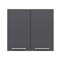 Alvinka Mutfak Modül Duz Üst 2Dk1R 80-H72Cm Dolap Beyaz Antrasit Suntalam