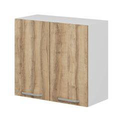 Alvinka Mutfak Modül Duz Üst 2Dk1R 80-H72Cm Dolap Beyaz Dore Suntalam