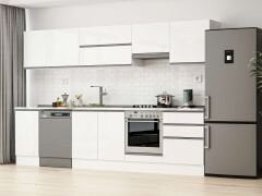 Alvinka 315X210 Cm High Gloss Mutfak Dolabı M-E90S45S60-1 High Gloss | Beyaz - Mdf